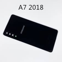 Samsung Galaxy A7 2018 / A750F Battery Cover + Camera Lens Black Grade A