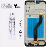 Samsung Galaxy A20s / A207F Frontcover + Lcd  + Touch Black Original (Service Pack)