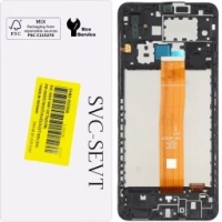 Samsung A022F / Galaxy A02 Frontcover + Lcd + Touch Black (Service Pack)