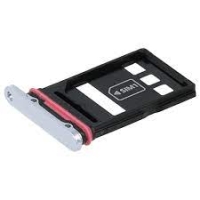 Huawei P40 / P40 Pro Sim Tray Holder White / Silver Original (Service Pack)