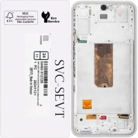 Samsung A546B / Galaxy A54 5G Frontcover + Lcd + Touch White / Silver Original (Service Pack)