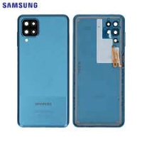 Samsung Galaxy A12 / A125F Battery Cover + Camera Lens Blue Original (Service Pack)
