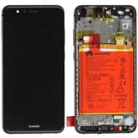 Huawei P10 Lite Frontcover + Lcd + Touch Black Original (Service Pack)