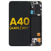 Samsung Galaxy A40 / A405F Frontcover  + Lcd + Touch Black Grade A