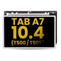 Samsung T500 / T505 /  Galaxy TAB A7 Lcd  + Touch Silver / White Grade A