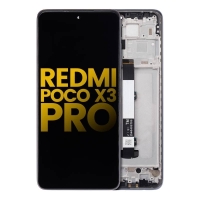 Xiaomi Poco X3 / X3 NFC / X3 Pro  Frontcover + Lcd  (IPS) + Touch Black / Grey Grade A