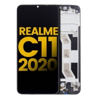 Realme C11  Frontcover + Lcd (IPS) + Touch Black Grade A