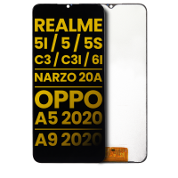 Realme 5i / 6i Lcd + Touch (NO FRAME) Black Grade A
