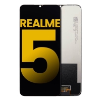 Realme 5  Lcd (IPS) + Touch (NO FRAME) Black Grade A