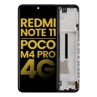 Xiaomi Redmi Note 11 4G Frontcover + Lcd  (TFT) + Touch Black Grade A