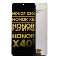 Honor X8 4G Lcd + Touch Black (NO FRAME) Grade A (HQS - WARRANTY AFTER INSTALLATION) .note.