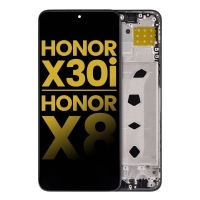 Huawei Honor X8 4G Frontcover + Lcd + Touch Black Grade A