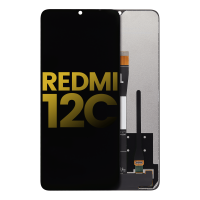 Xiaomi Redmi 12C  Lcd + Touch (NO FRAME) Black Grade A (HQS - WARRANTY AFTER INSTALLATION) .note