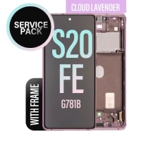 Samsung Galaxy S20 FE / G780F / G781B Frontcover + Lcd + Touch Cloud Levander / Purple Original (Service Pack)