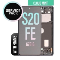 Samsung Galaxy S20 FE / G780F / G781B Frontcover + Lcd + Touch Cloud Mint / Green Original (Service Pack)
