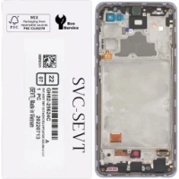 Samsung Galaxy A72 4G / A72 5G / A725F / A726B Frontcover + Lcd Violet Original (Service Pack)