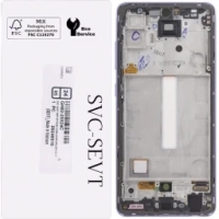 Samsung Galaxy A52s 5G / A528B Frontcover + Lcd Violet / Purple Original (Service Pack)
