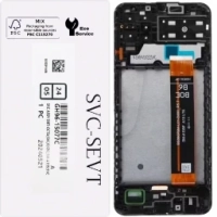 Samsung M13 / Galaxy M135F Frontcover + Lcd  + Touch Black Original (Service Pack)