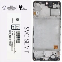 Samsung M317F / Galaxy M31s Frontcover + Lcd + Touch Black Original (Service Pack)