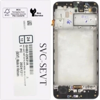 Samsung Galaxy M31 / M315F Frontcover + Lcd + Touch Black Original (Service Pack)