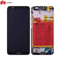Huawei P Smart Frontcover + Lcd + Touch Black Original (Service Pack)