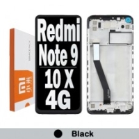Xiaomi Redmi Note 9 Frontcover + Lcd + Touch Black Original (Service Pack)