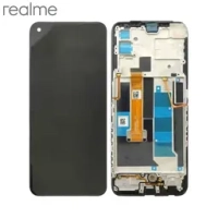 Realme 7 5G Frontcover + Lcd + Touch Black Original (Service Pack)