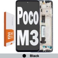 Xiaomi Poco M3 / Redmi 9T Frontcover + Lcd + Touch Black Original (Service Pack)