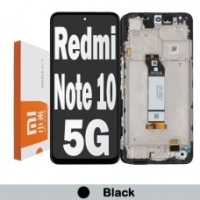 Xiaomi Poco M3 Pro 5G / Redmi Note 10 5G Frontcover + Lcd + Touch Tarnish Black Original (Service Pack)