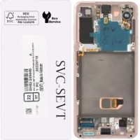 Samsung Galaxy S21 5G / G991B Frontcover + Lcd + Touch   Phantom Violet Original (Service Pack)