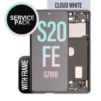Samsung Galaxy S20 FE / G780F / G781B Frontcover + Lcd + Touch White Original (Service Pack)