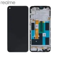 Realme 7 4G Frontcover + Lcd + Touch Black / Deep Blue Original (Service Pack)