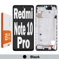 Xiaomi Redmi Note 10 Pro 4G Frontcover + Lcd + Touch Black Original (Service Pack)