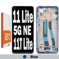 Xiaomi 11 Lite 5G NE (New Edition) Frontcover + Lcd + Touch Blue Original (Service Pack)