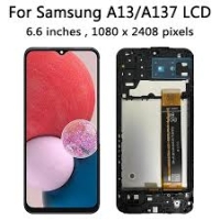 Samsung Galaxy A13 2022 / A137F Frontcover + Lcd  (PLS) + Touch Black Grade A