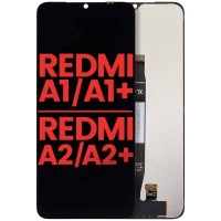 Xiaomi Redmi A1 / A1+ / A2 / A2+  Lcd + Touch (NO FRAME)  Black Grade A (HQS - WARRANTY AFTER INSTALLATION) .note.