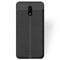 Nokia 8 Silicone Nappa Leather Case Black