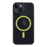 iPhone 14 Pro Max Silicone Hyperstealth Magsafe Case Black / Yellow