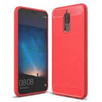 Huawei P9 Lite Silicone Carbon Case Red