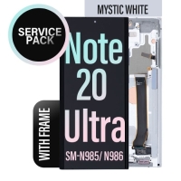 Samsung Galaxy Note 20 Ultra 5G / N985F / N986B Frontcover + Lcd + Touch White Original (Service Pack)
