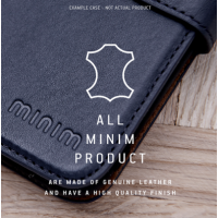 iPhone 12 Mini Book Genuine Leather Minim 2 Case Dark Blue