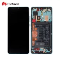 Huawei P30 Pro Frontcover + Lcd + Touch Aurora Blue  Original (Service Pack)