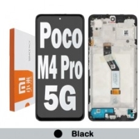 Xiaomi Poco M4 Pro 5G / Redmi Note 11S 5G / Note 11T 5G Frontcover + Lcd + Touch Black Original (Service Pack)