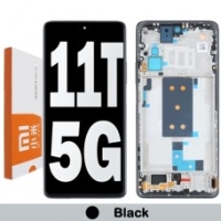 Xiaomi 11T Frontcover + Lcd + Touch Black Original (Service Pack)