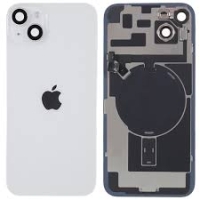iPhone 14 Back Cover Magsafe + Camera Lens + NFC Silver / White Grade A