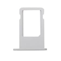 iPhone 6S Plus Sim Tray Holder White / Silver Grade A