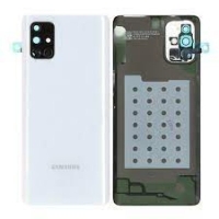 Samsung Galaxy A71 / A715F Battery Cover Silver / White Original (Service Pack)