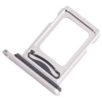 iPhone 15 Pro / 15 Pro Max Sim Tray White / Silver Original