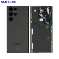 Samsung Galaxy S22 Ultra 5G / S908B Battery Cover + Camera Lens Black Original (Service Pack)