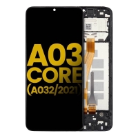 Samsung A032F / Galaxy A03 Core Frontcover + Lcd  + Touch Black Grade A (HQS - WARRANTY AFTER INSTALLATION) .note.